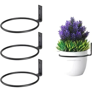 4/6/8 Inch Flower Pots Shelves Wall Mounted Ring Holder Basket Bracket Garden Decoration Outdoor Yard Macrame Hanging Planter